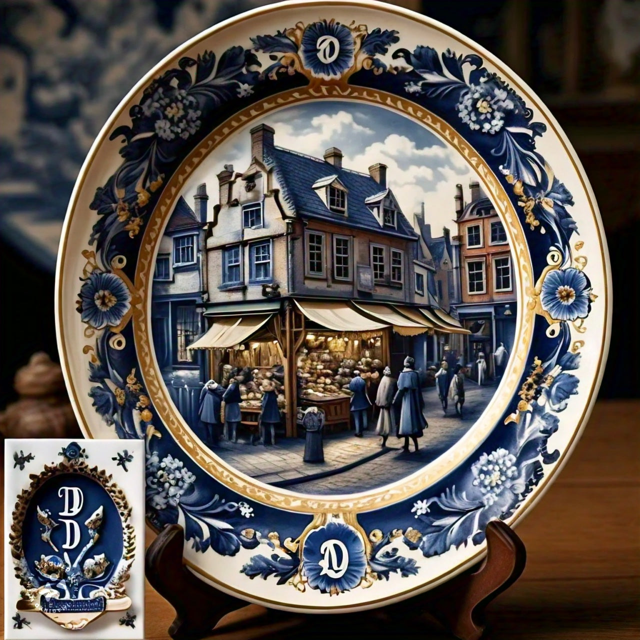 Wie sieht Delftware aus?