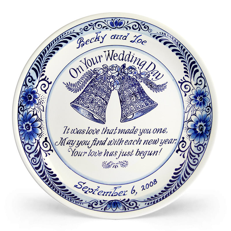 Delft Wedding Plate